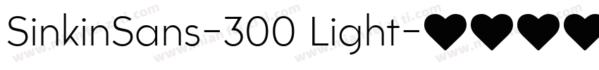 SinkinSans-300 Light字体转换
